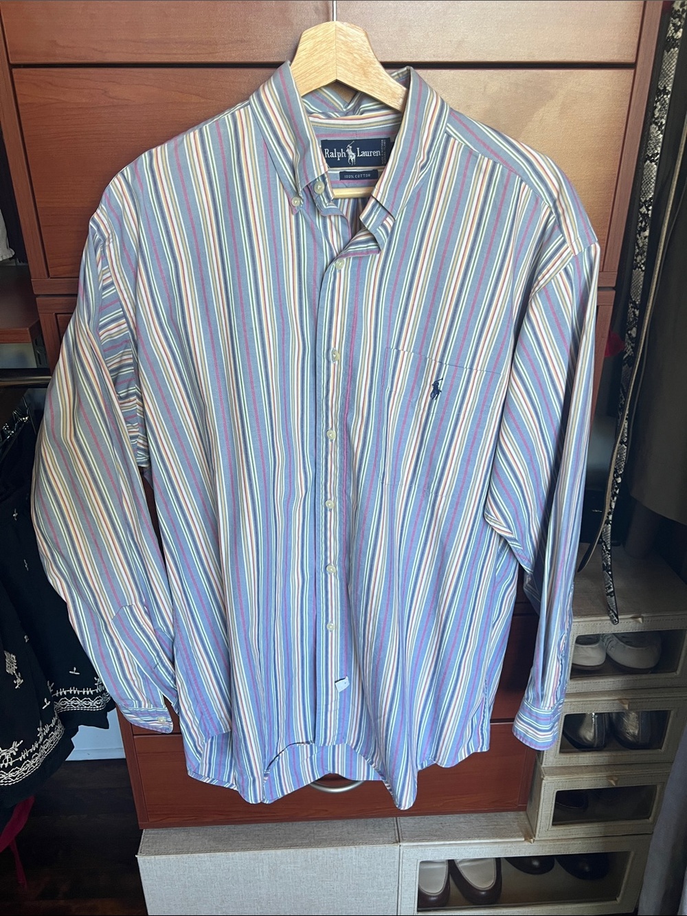 Vintage Ralph Lauren striped button down shirt